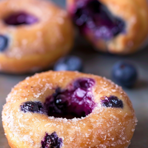 Sugar-Free Baked Blueberry Donuts