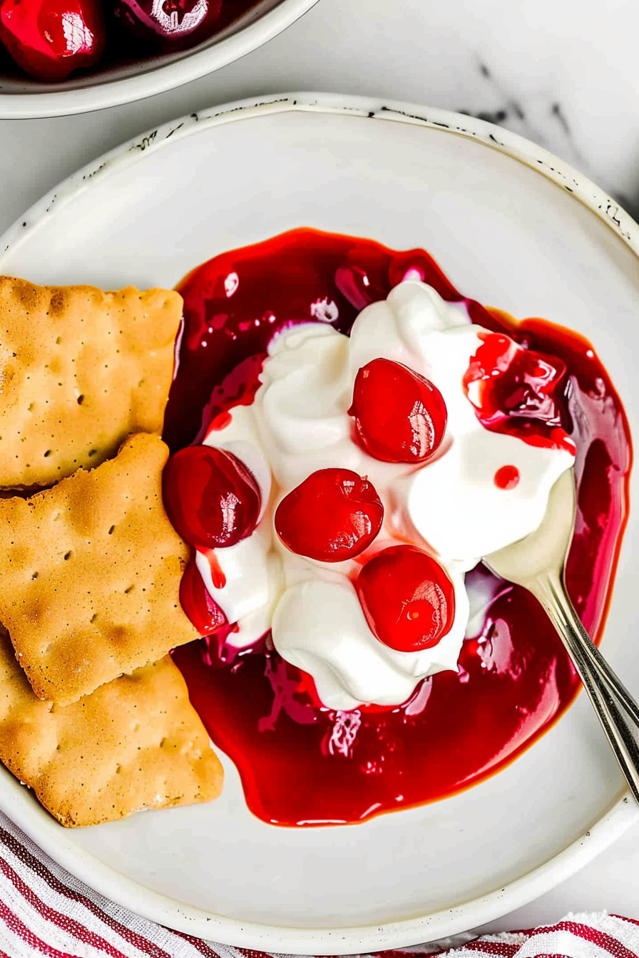 Sweet Cherry Cheesecake Dip