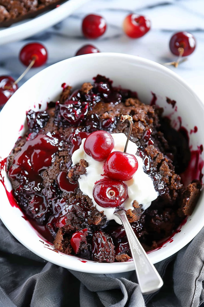 4-Ingredient Cherry Chocolate Bake