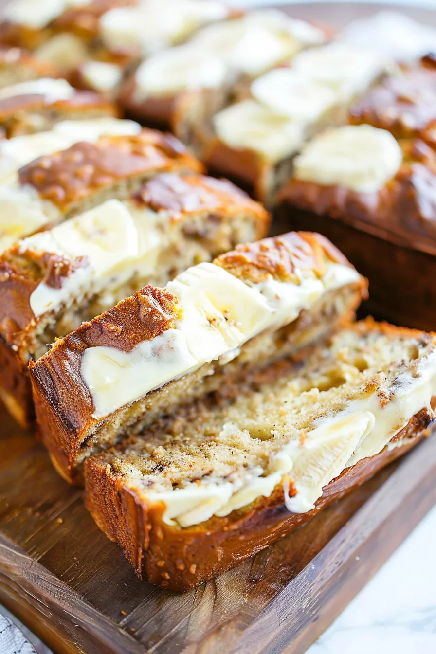 Banana Bread with a Cream Cheese Surprise