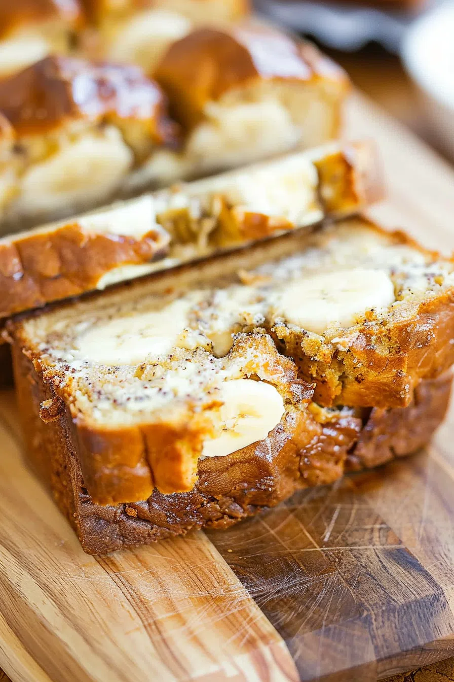Banana Bread with a Cream Cheese Surprise
