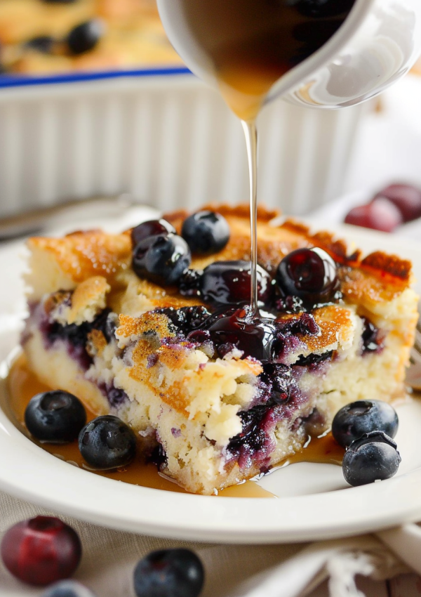 Buttermilk & Blueberry Pancake Bake