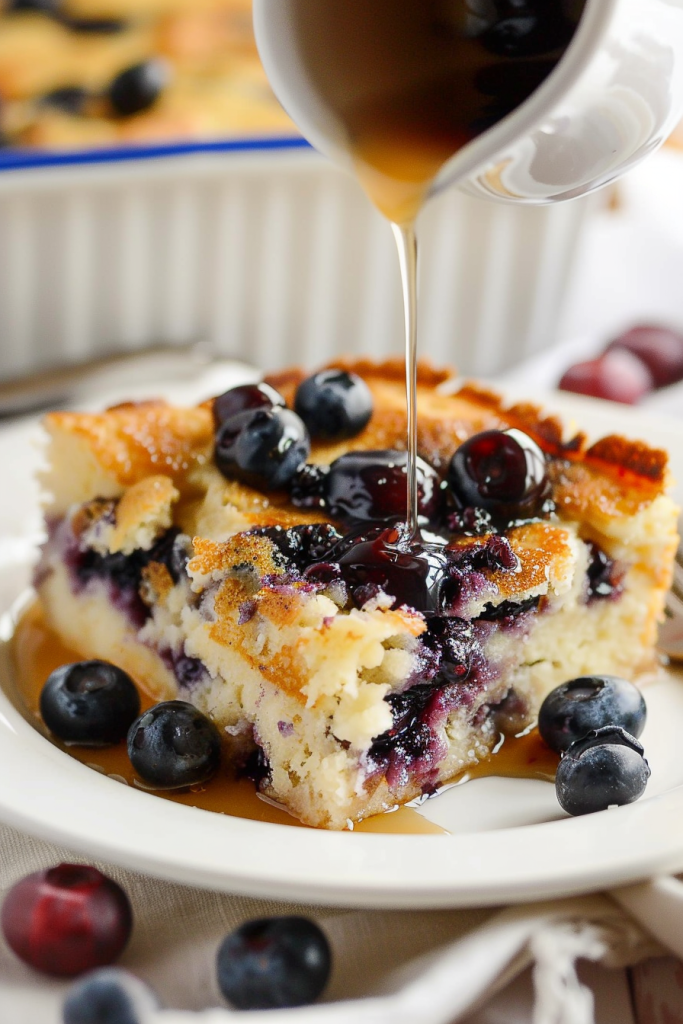 Buttermilk & Blueberry Pancake Bake