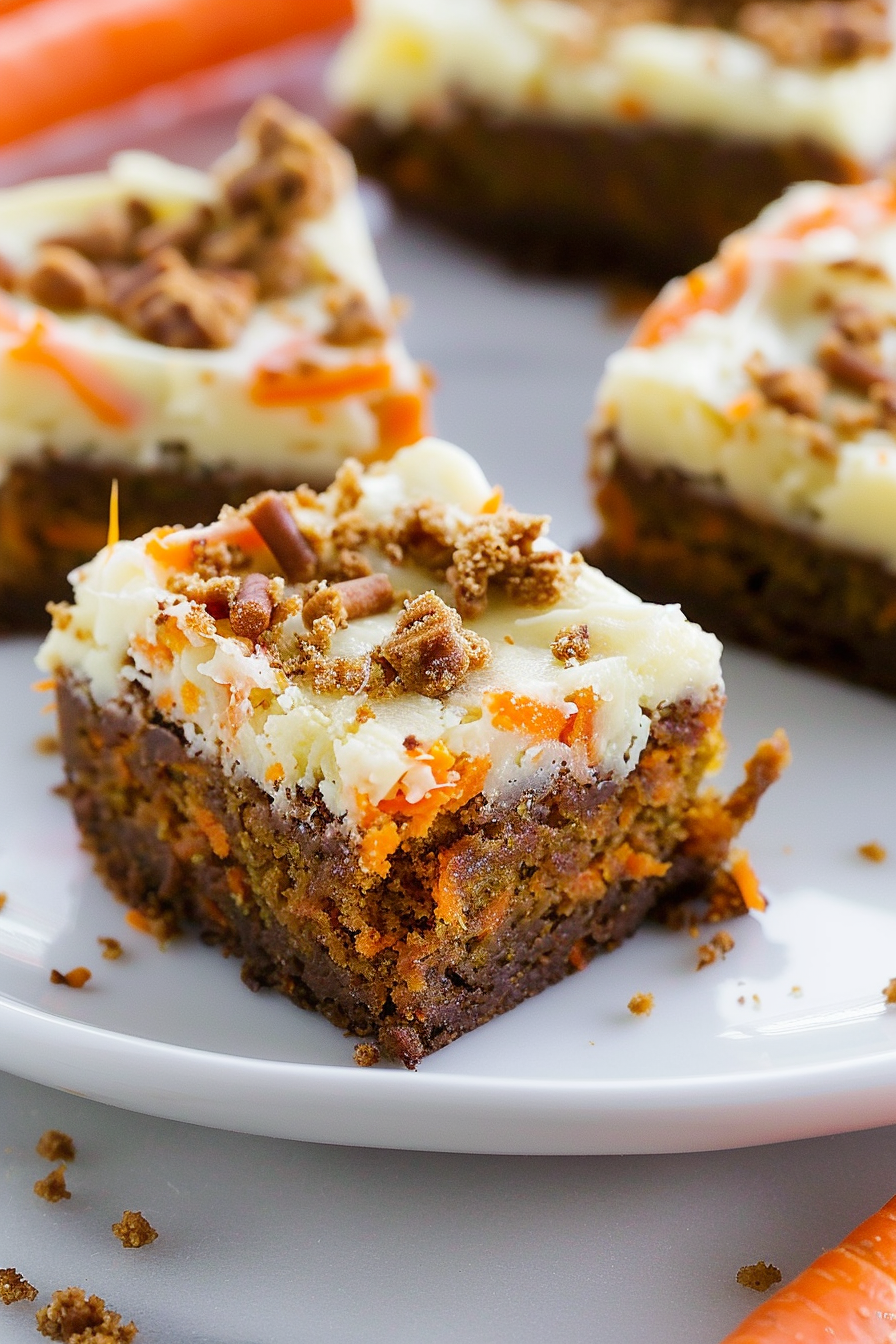 Chewy Carrot Cake Blondies