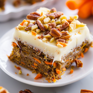 Chewy Carrot Cake Blondies