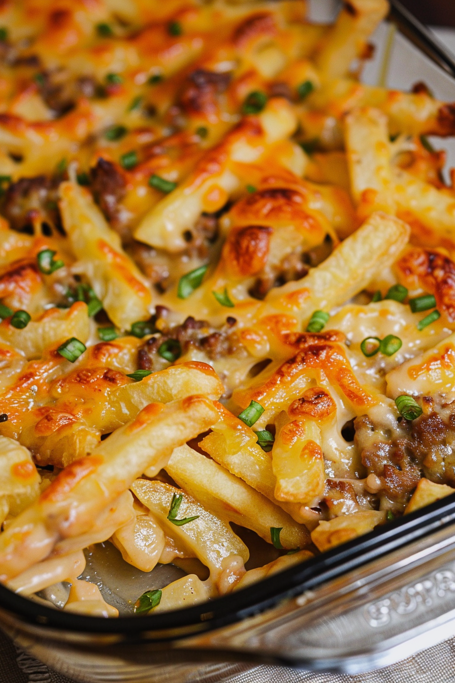 Cheesy French Fry Comfort Casserole