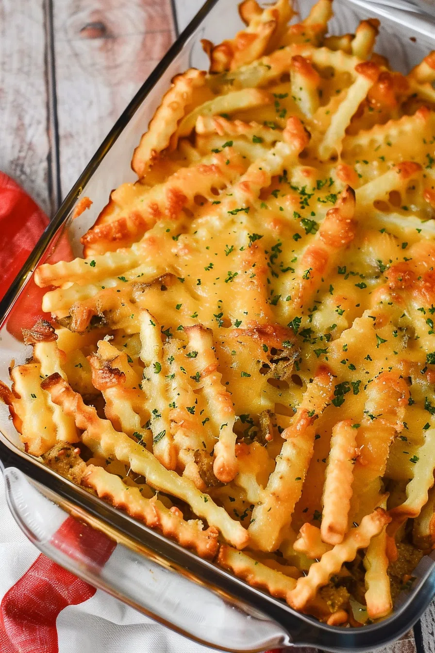 Cheesy French Fry Comfort Casserole