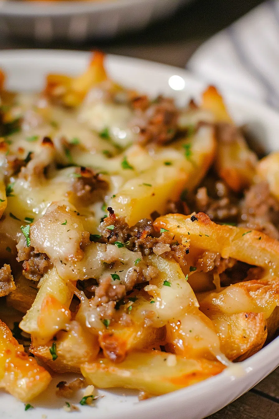 Cheesy French Fry Comfort Casserole