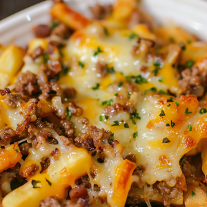 Cheesy French Fry Comfort Casserole