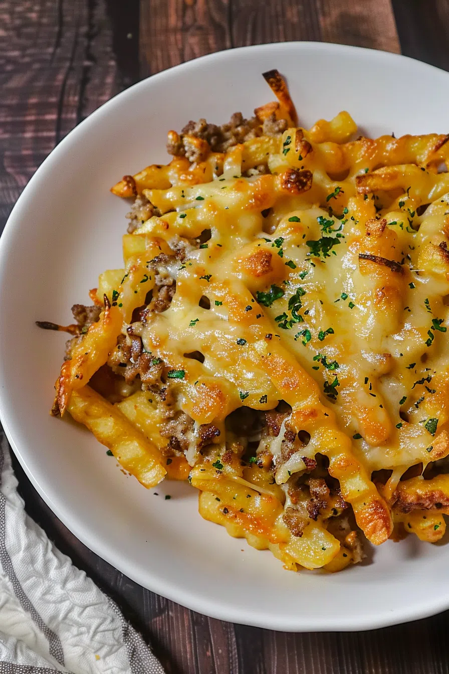 Cheesy French Fry Comfort Casserole