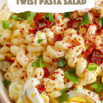 Classic Deviled Egg Twist Pasta Salad