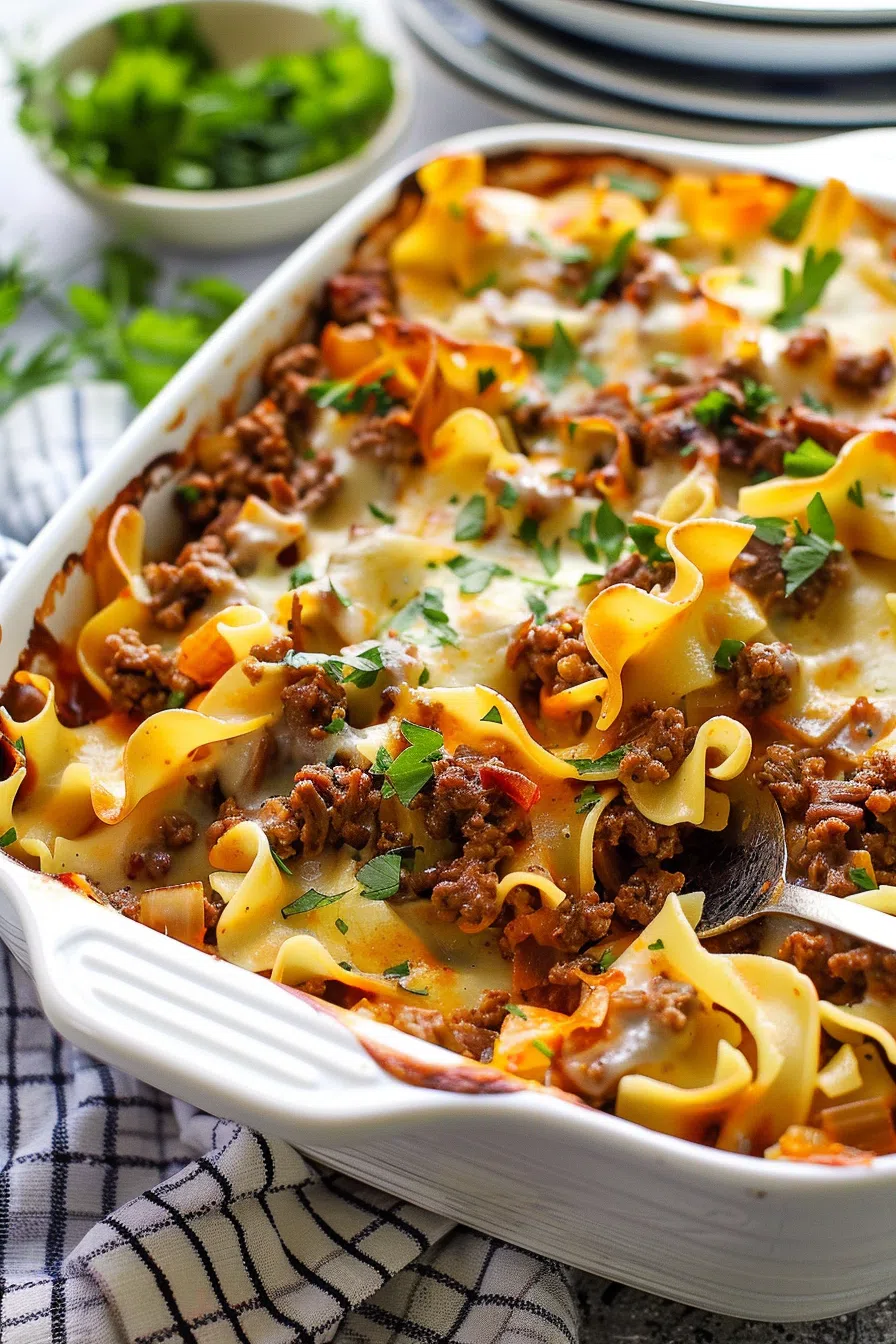 Sour Cream Beef Noodle Casserole