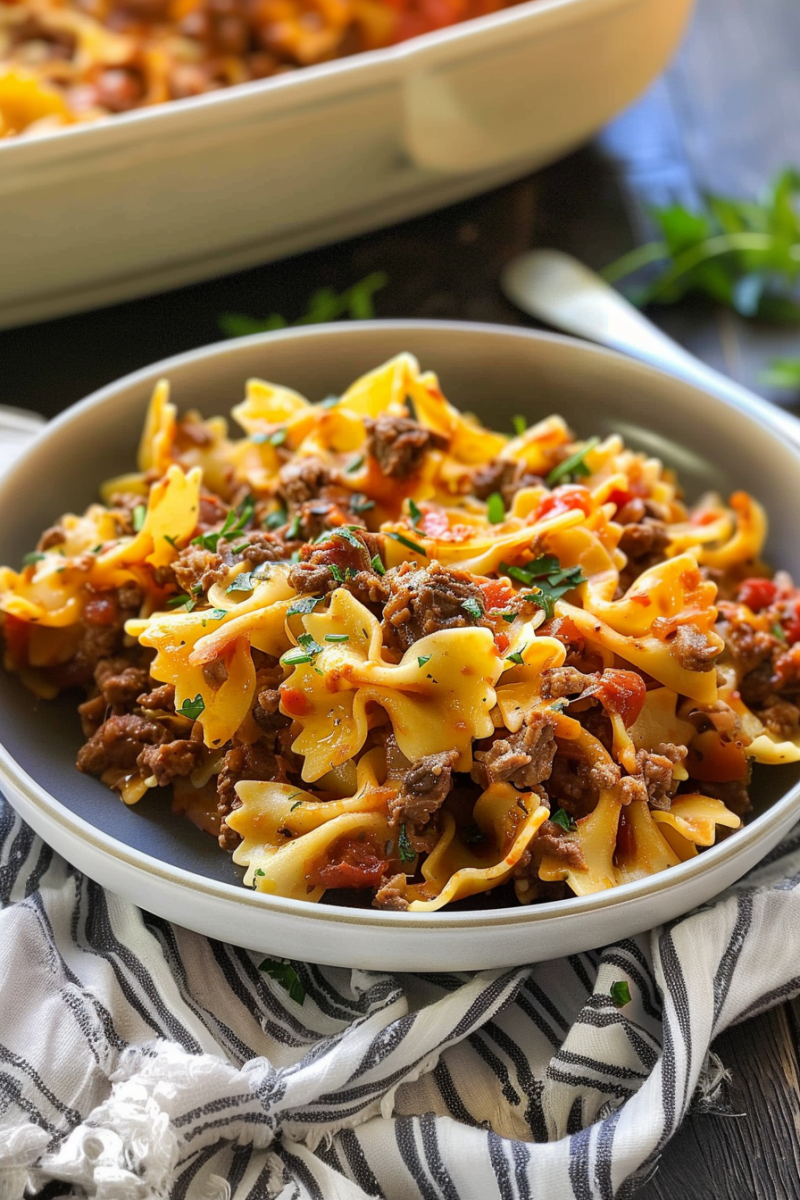 Sour Cream Beef Noodle Casserole