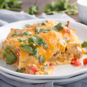 Creamy Chicken Fajita Casserole