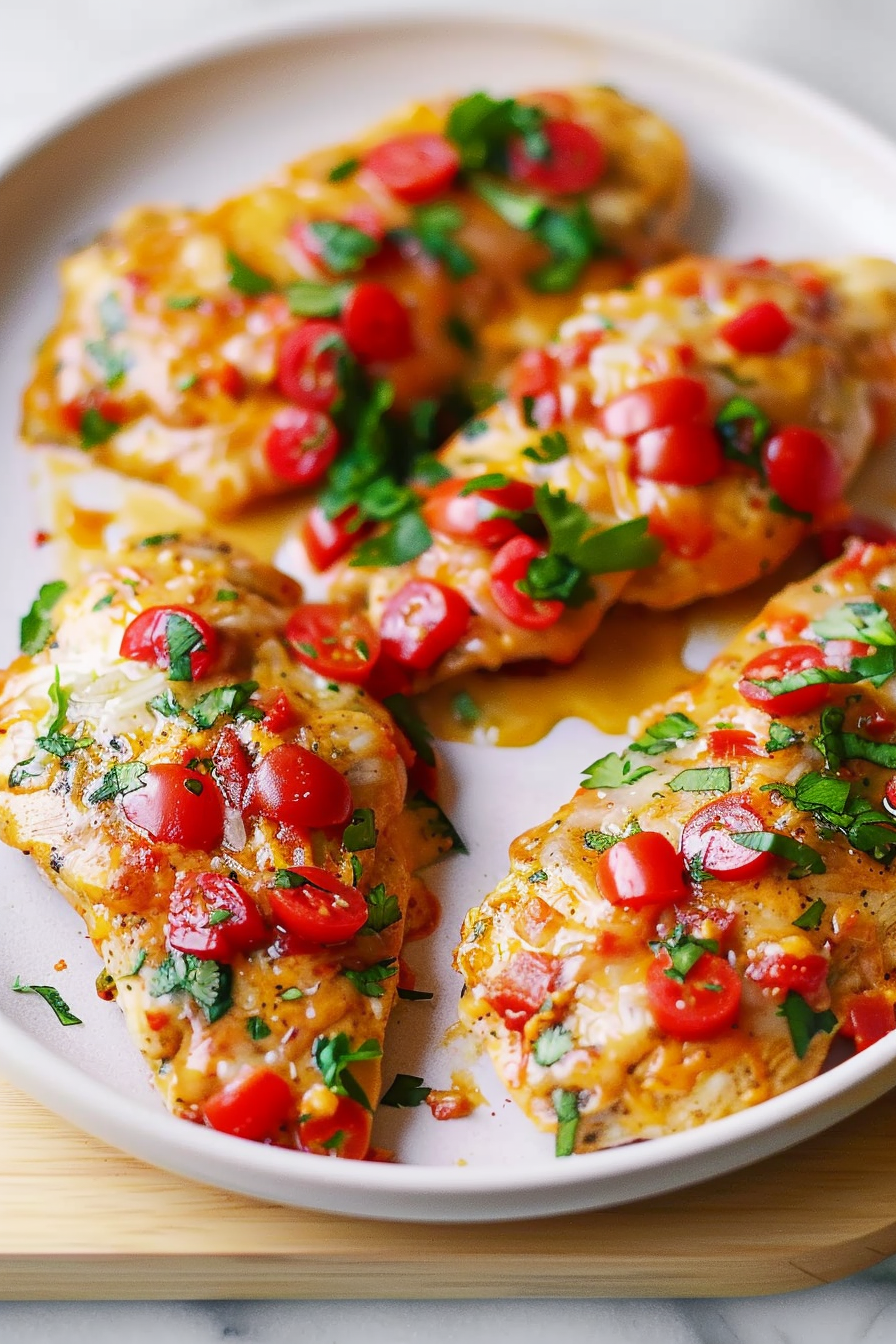 Creamy Queso Chicken Casserole