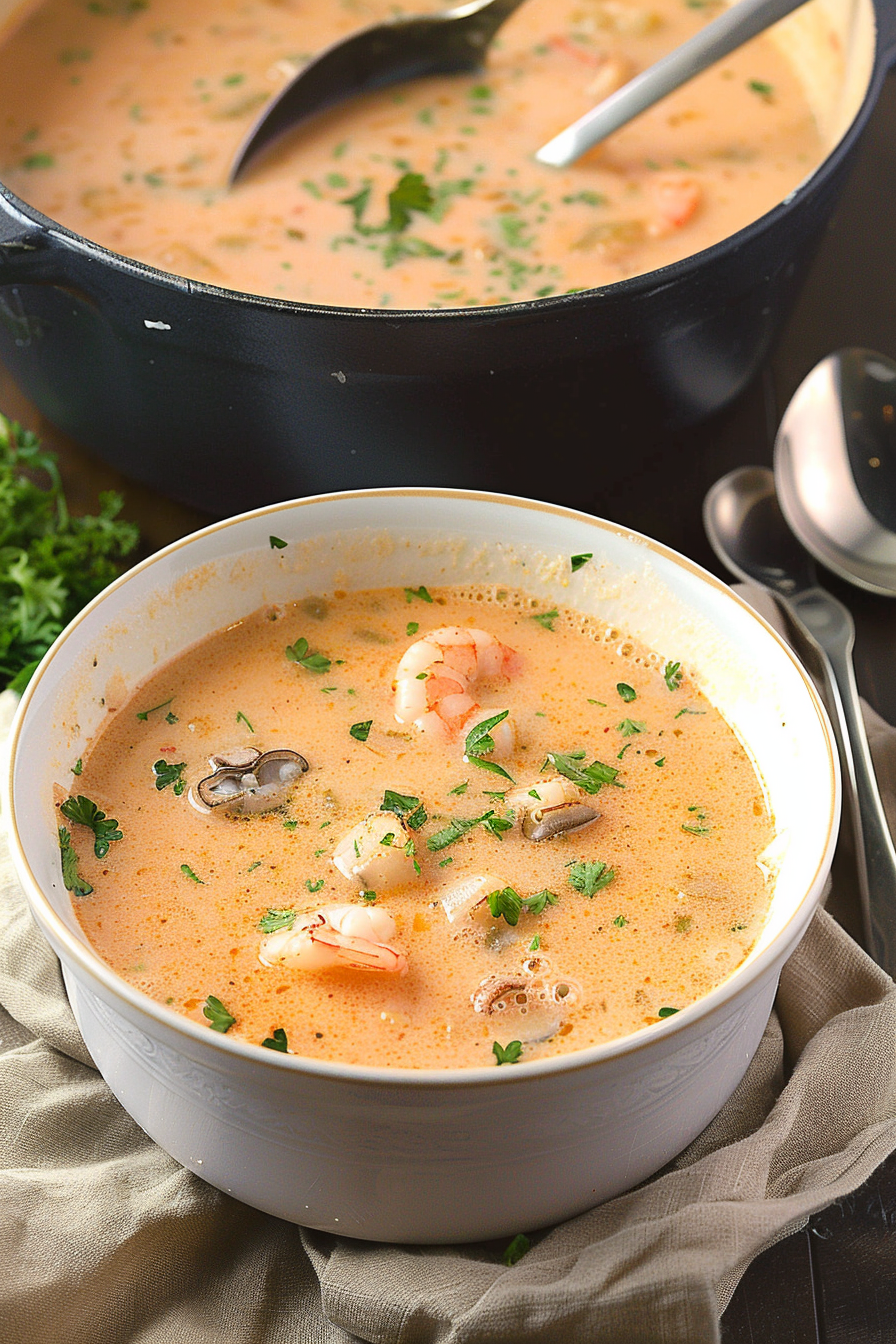 Creamy Seafood Symphony Bisque