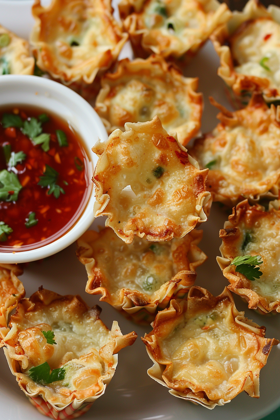 Crunchy Crab Rangoon Phyllo Bites