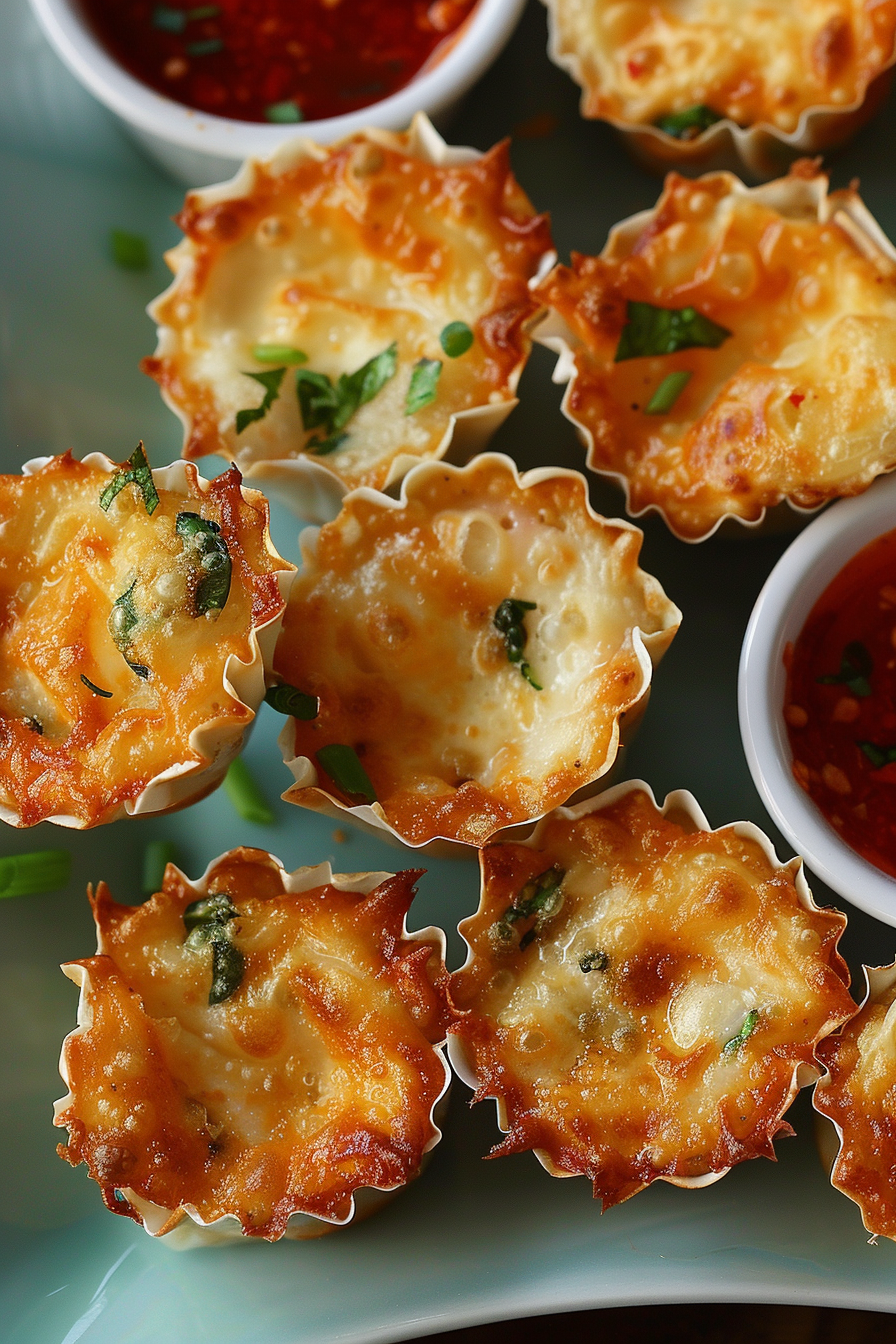 Crunchy Crab Rangoon Phyllo Bites