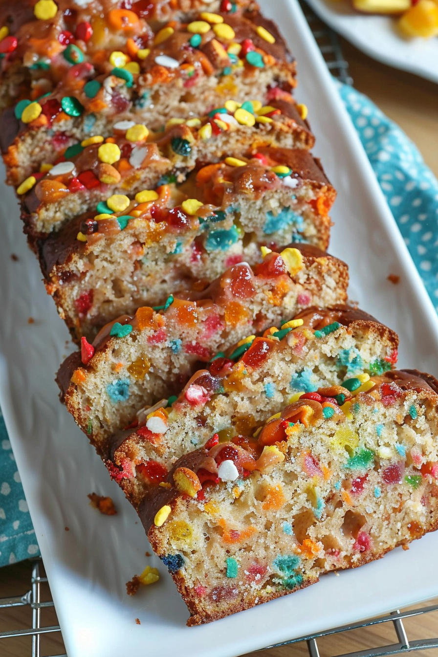 Fruity Pebbles Delight Bread