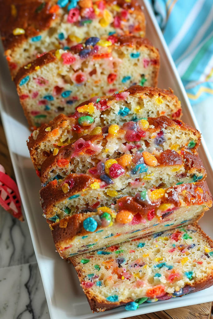 Fruity Pebbles Delight Bread