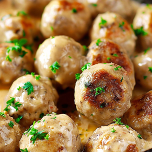 Homestyle Creamy Swedish Meatballs