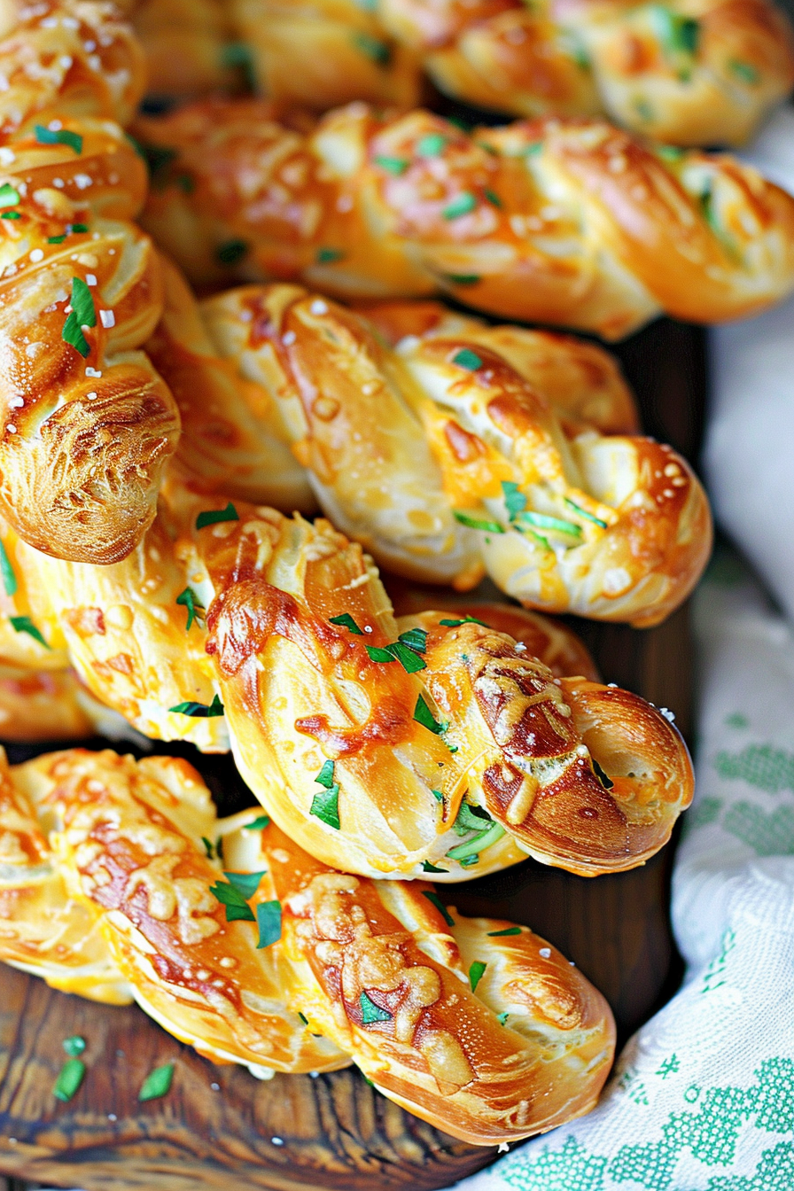 Twisted Jalapeño Cheddar Pretzels