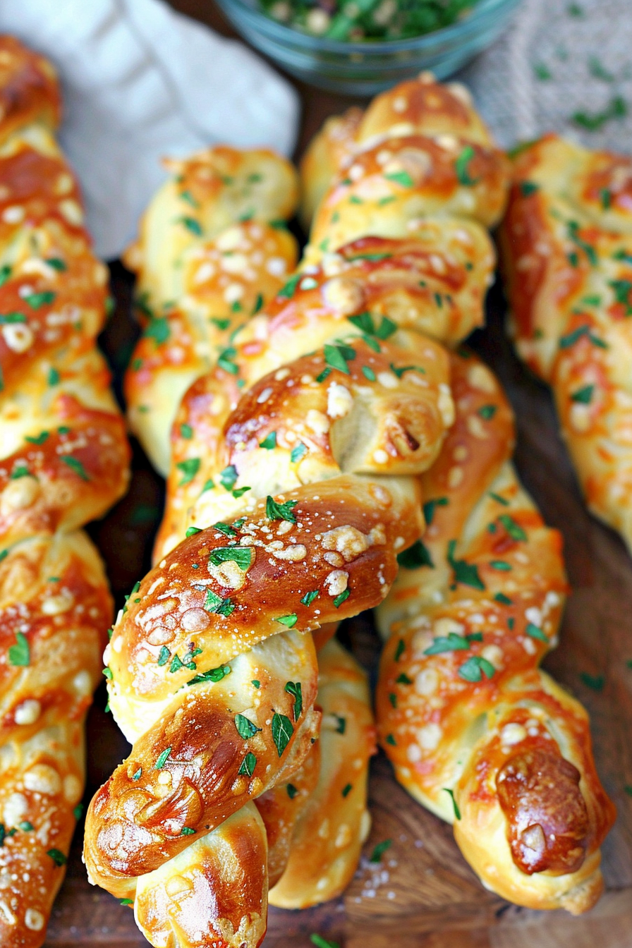 Twisted Jalapeño Cheddar Pretzels