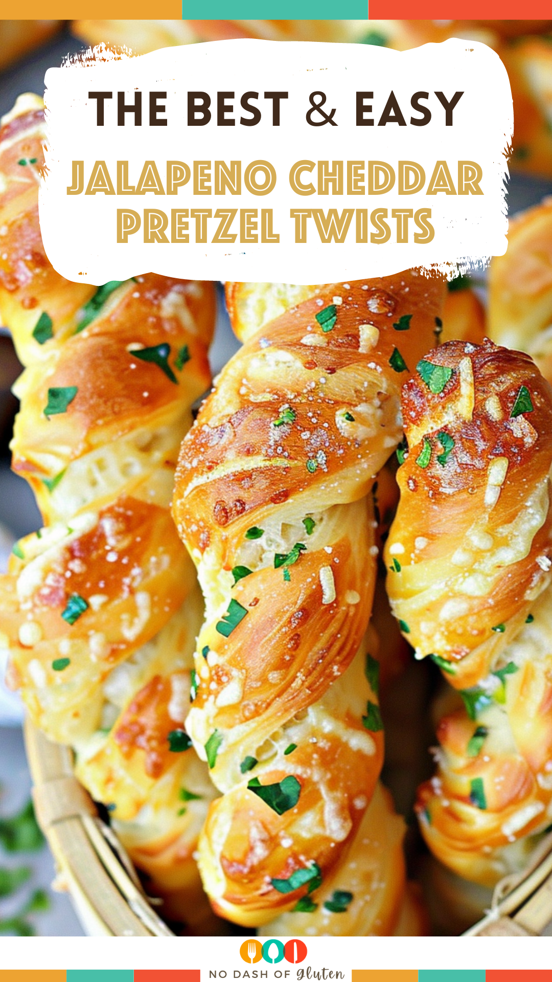 Twisted Jalapeño Cheddar Pretzels