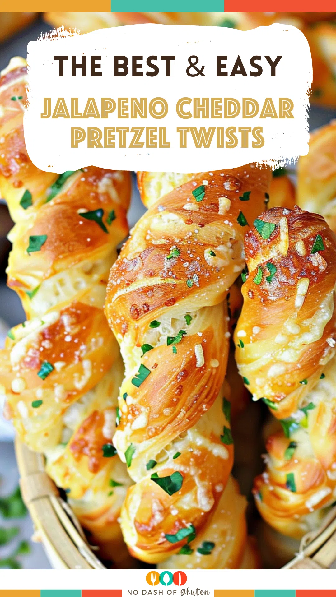 Twisted Jalapeño Cheddar Pretzels