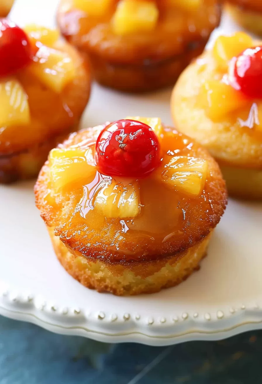 Mini Pineapple Upside-Down Cake Treats