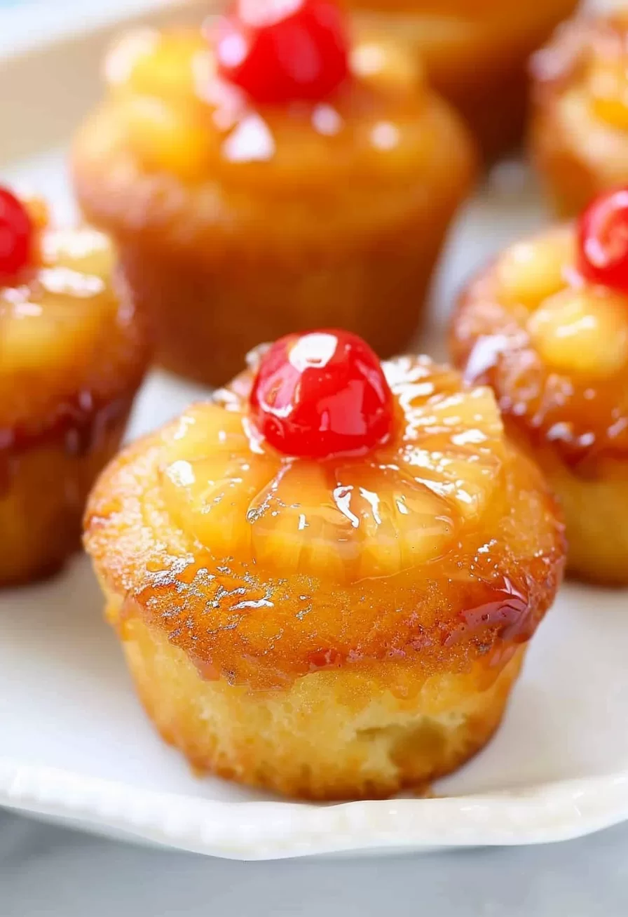 Mini Pineapple Upside-Down Cake Treats