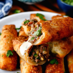 Crispy Philly Cheesesteak Egg Rolls