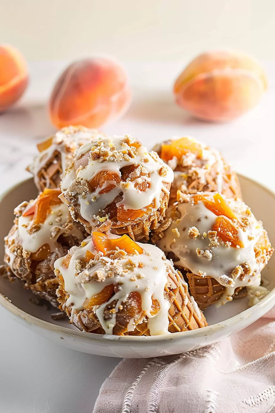 Peachy Cheesecake Dream Cones