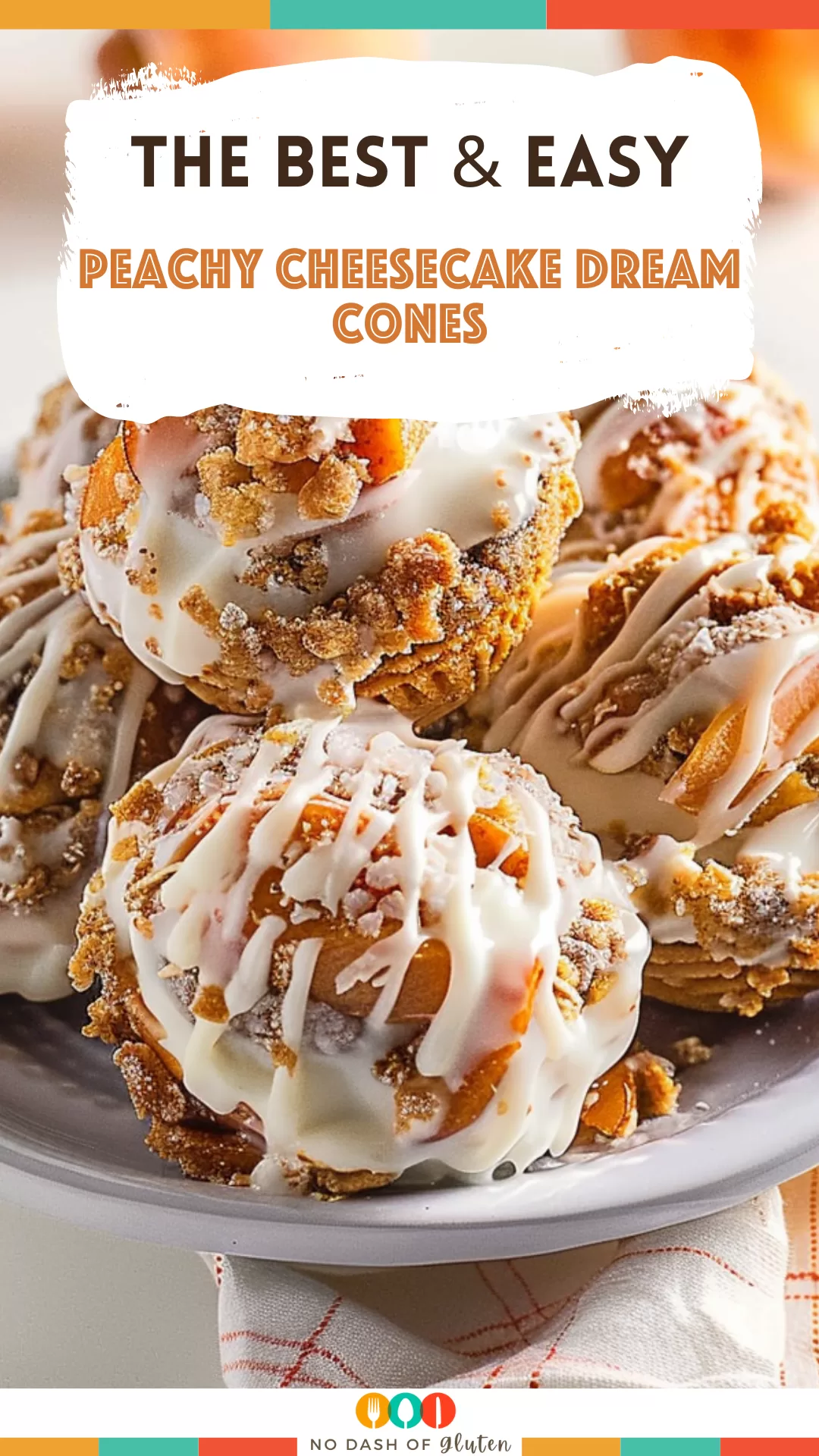 Peachy Cheesecake Dream Cones