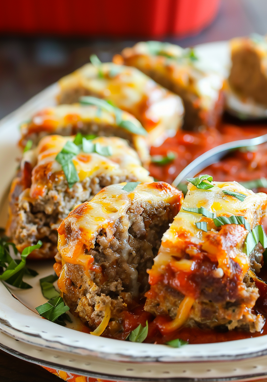 Savory Italian Meatloaf with Cheese