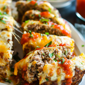 Savory Italian Meatloaf with Cheese