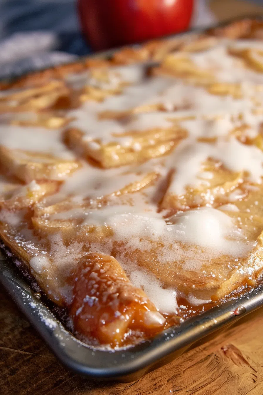 Sweet Apple Glazed Pastry Slices