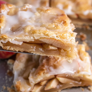 Sweet Apple Glazed Pastry Slices