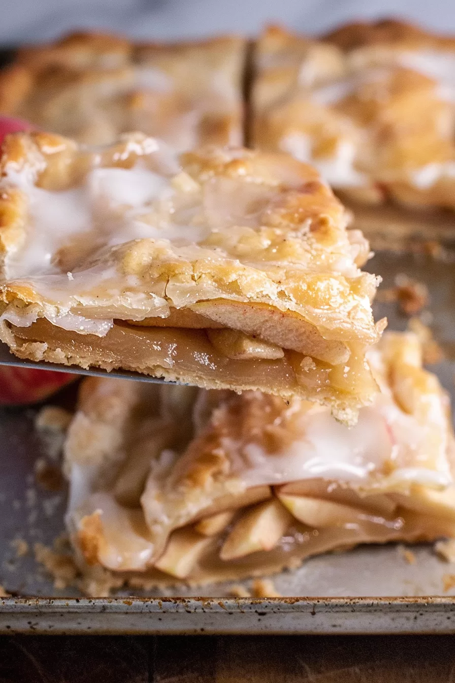 Sweet Apple Glazed Pastry Slices