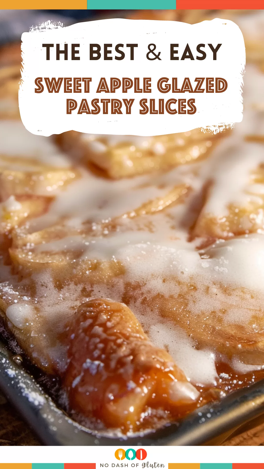 Sweet Apple Glazed Pastry Slices