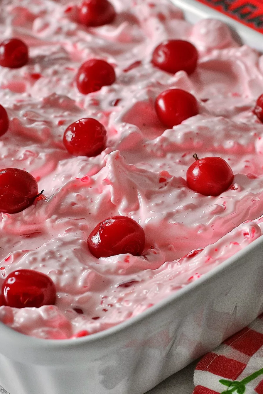 Sweet Cherry Jello Fluff