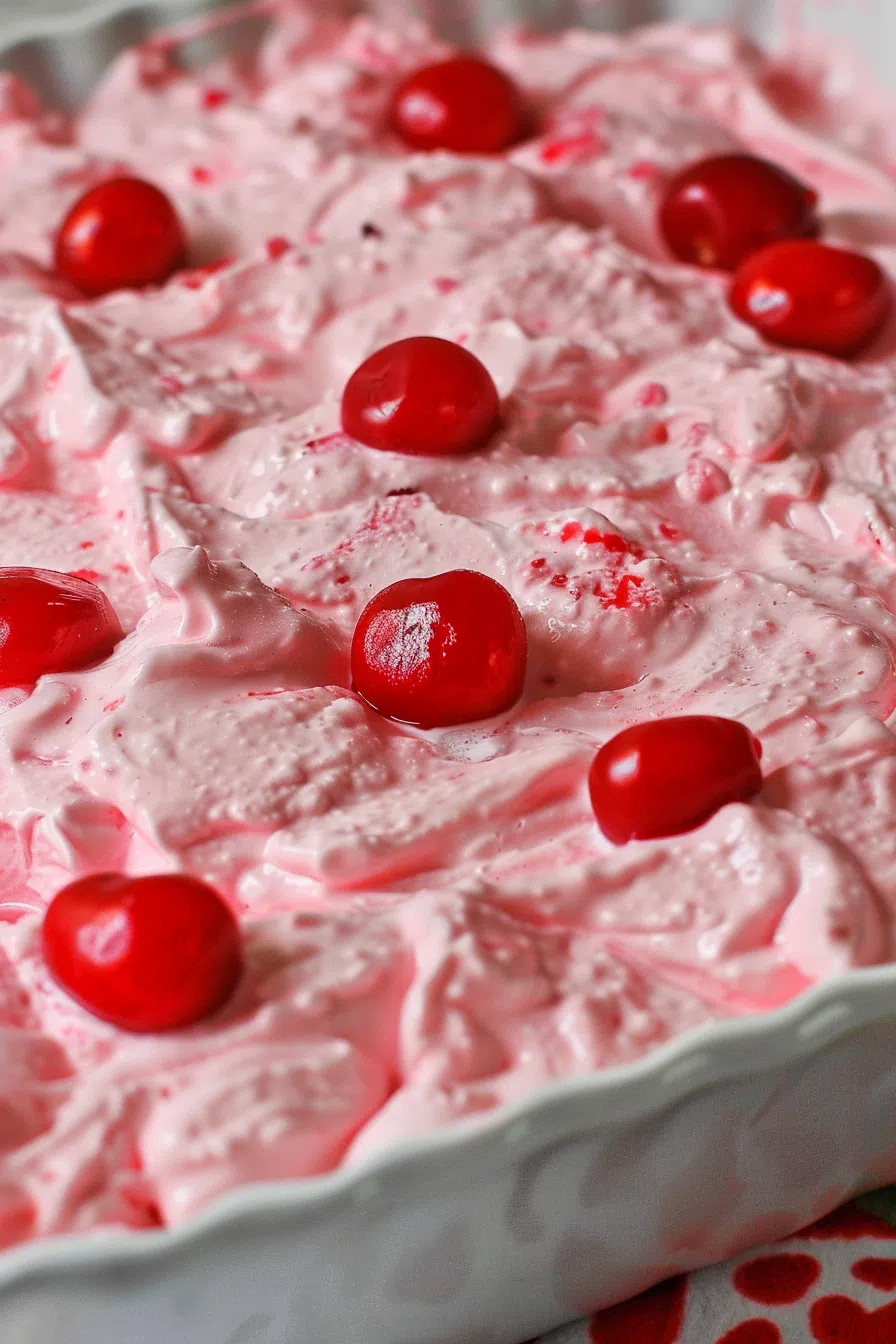 Sweet Cherry Jello Fluff