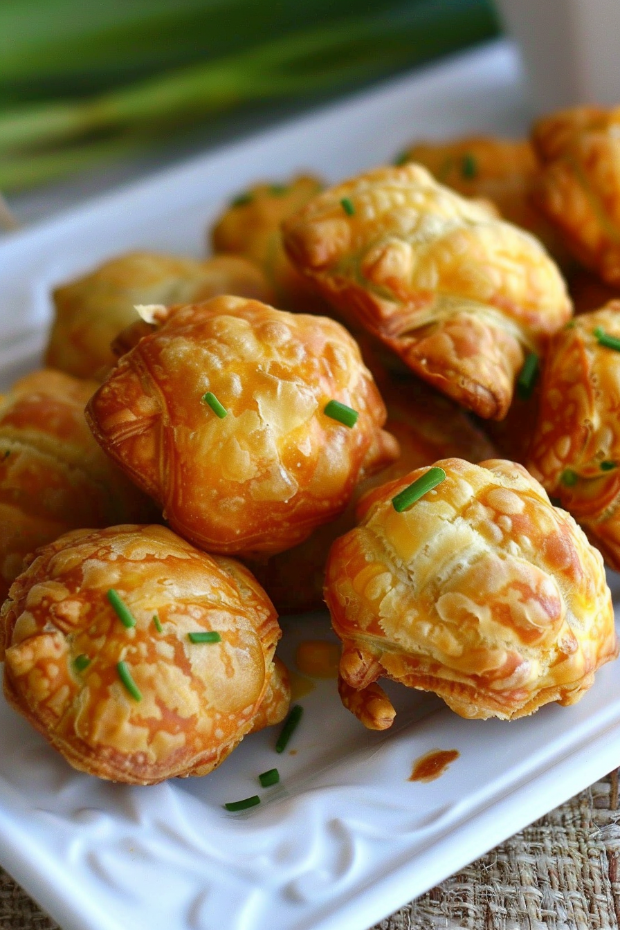 Cheesy Corn Crab Puff Appetizers