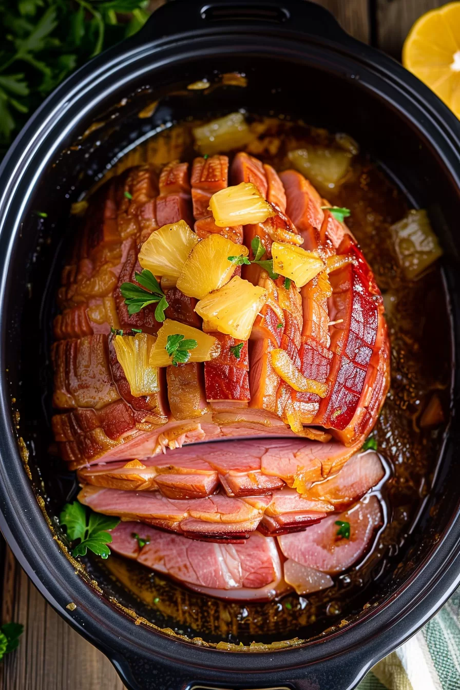 Sweet Pineapple Glazed Ham