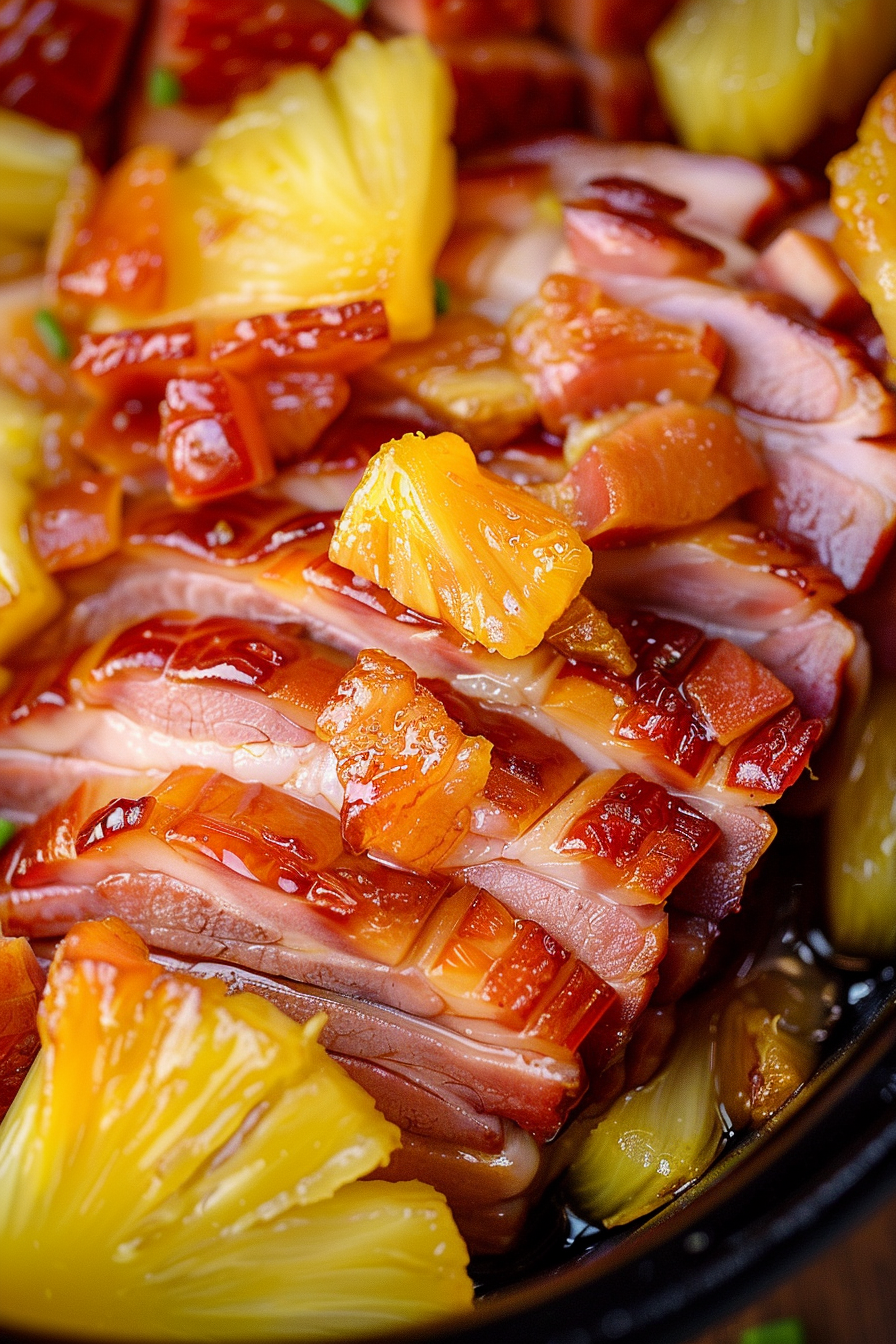 Sweet Pineapple Glazed Ham