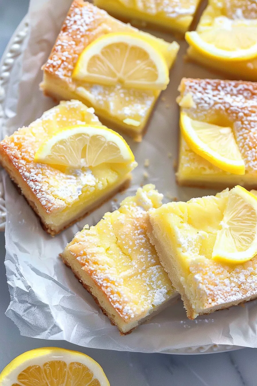 Sweet & Tart Lemon Cream Bars