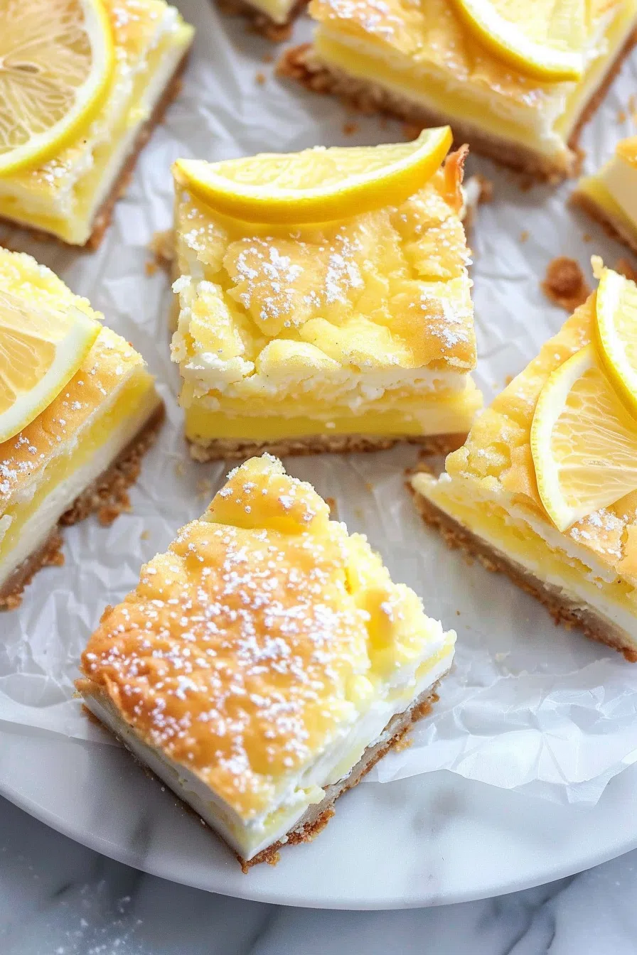 Sweet & Tart Lemon Cream Bars