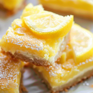 Sweet & Tart Lemon Cream Bars