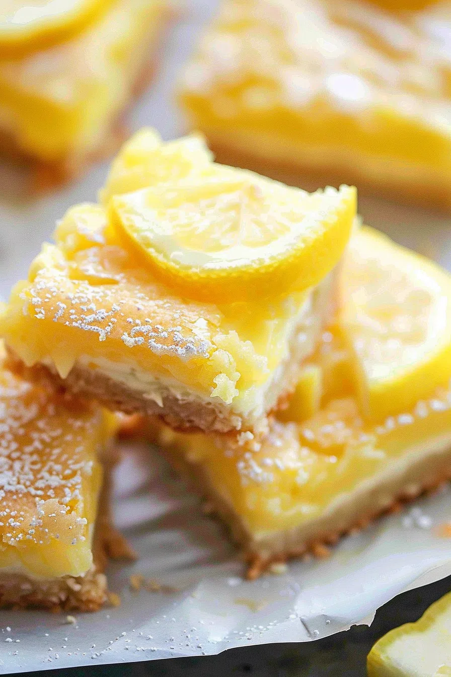 Sweet & Tart Lemon Cream Bars