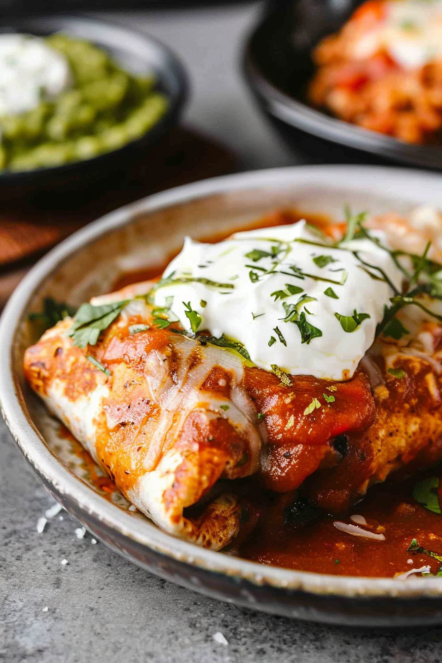 Saucy Enchilada-Style Wet Burritos